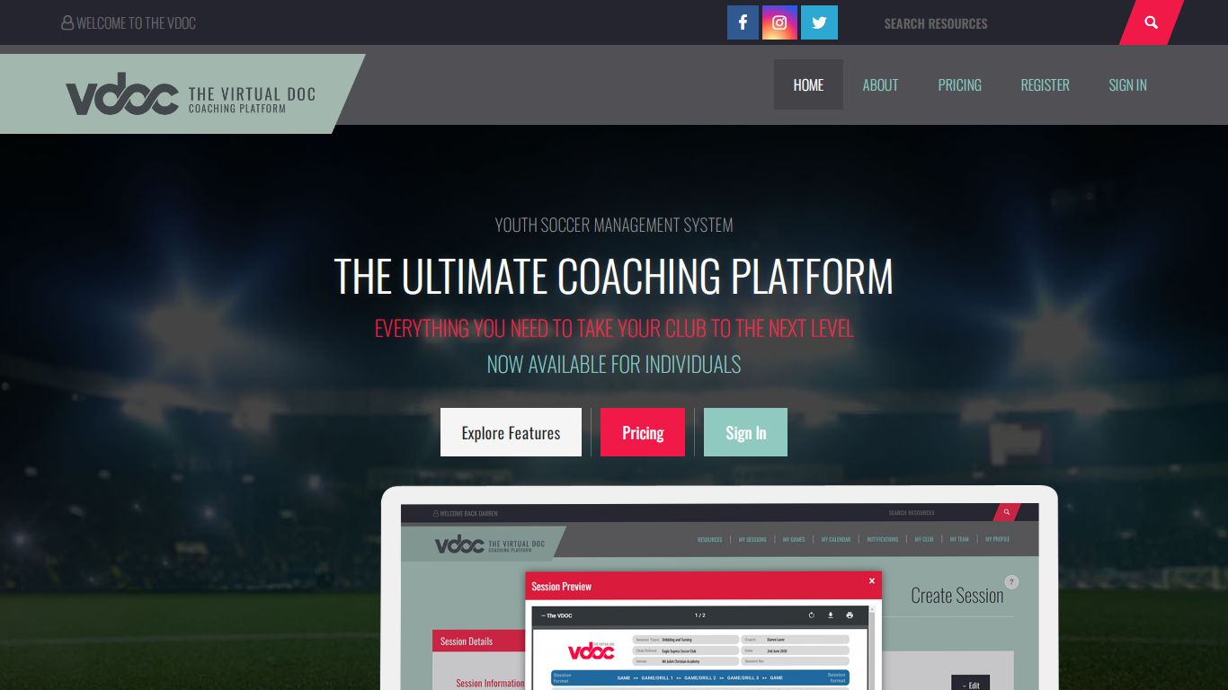 Welcome to The VDOC Club Coaching Platform